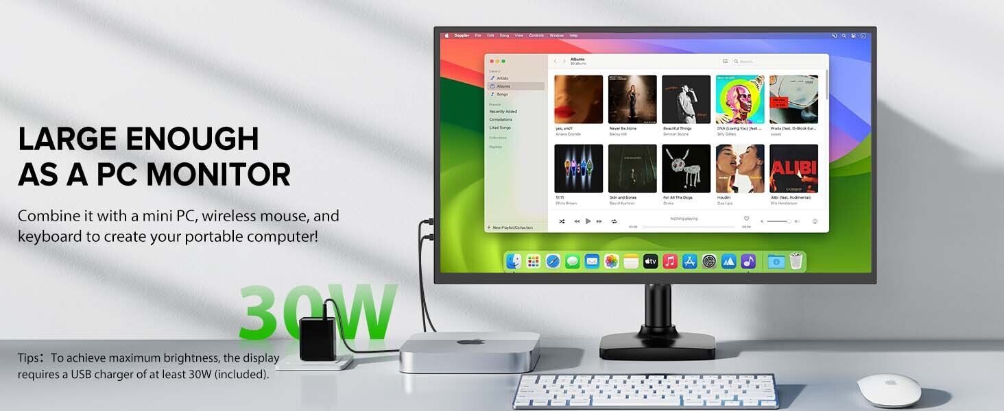 22 Inch Portable Monitor 2K 2560x1440 Gaming Monitor for Laptop Screen Extender