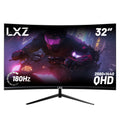 LXZ 32 Inch Curved Gaming Monitor 180Hz, 2K QHD(2560×1440P), 1500R PC Monitor, Frameless, Computer Display With FreeSync Technology, Wall Mountable, Gift For Boys Girls, Christmas Gift, Birthday Gift