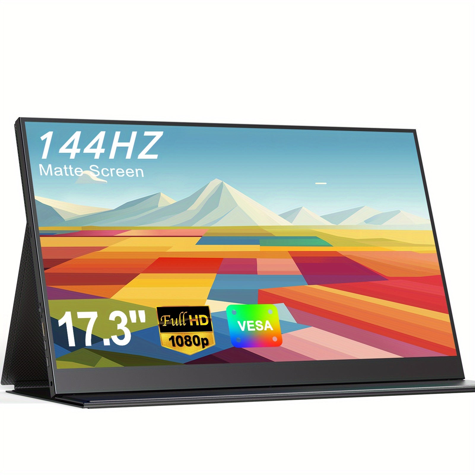 144HZ Gaming Monitor, 17.3" 1080P Portable Monitor For Laptop/PS5/Xbox, VESA Mountable