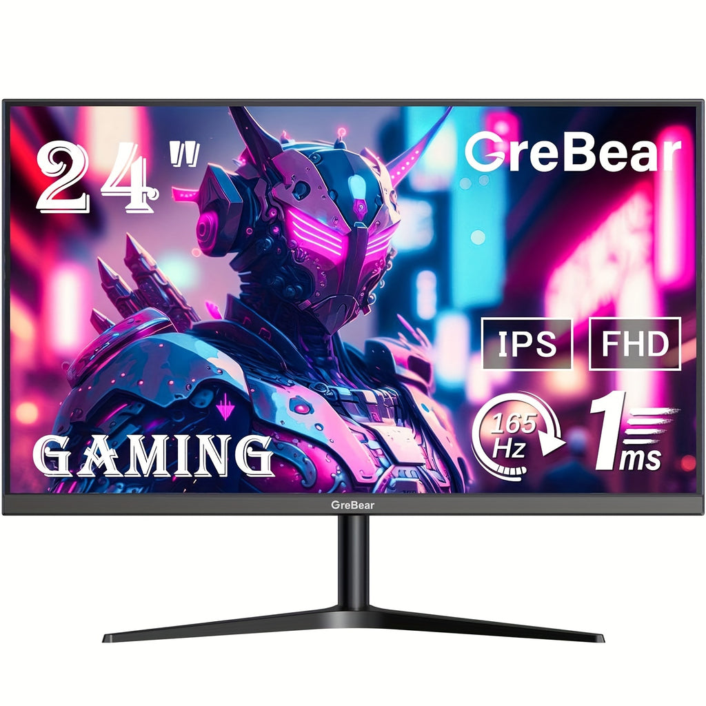 165/144Hz Gaming Monitor 24 Inch - FHD 1080P IPS Screen 1ms (GTG) Home Office Computer Display, FreeSync Technology, 100% sRGB, HDR, HDMI, DP, Built-in Speaker, Tilt Adjustable, 100×100 mm VESA