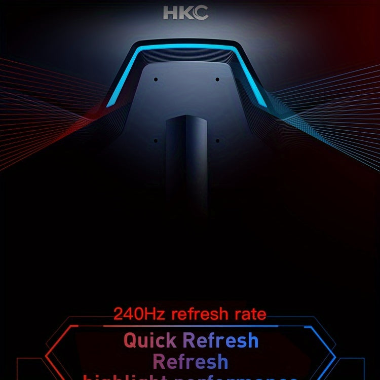 HKC VG255KM 24.5" Gaming Monitor - 240Hz, 1MS Response, High Color Gamut, HD Desktop Display with Tilt Adjustment