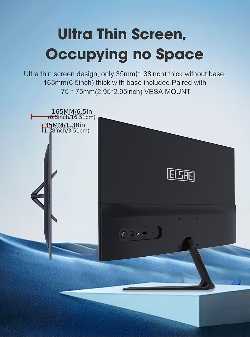 24 Inch Full HD 100Hz IPS Gaming Monitor - Enjoy Seamless Gameplay with FreeSync, HDR, and Low Blue Light - VESA Mountable with Type-C Ports and GamePlus Technology