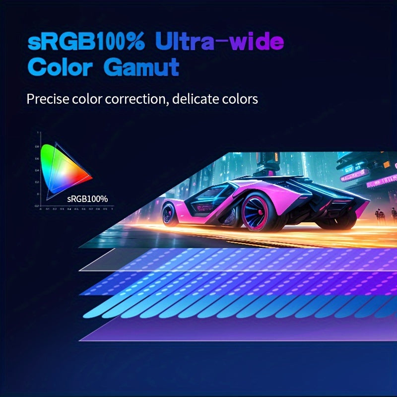 CRUA 34" Ultrawide Curved Gaming Monitor 1440P - 3440x1440 LED Display, 165Hz Refresh Rate, Frameless, 100% sRGB, 110V/220V Table Mount, AMD Freesync, Low Blue Light, US Plug, Black