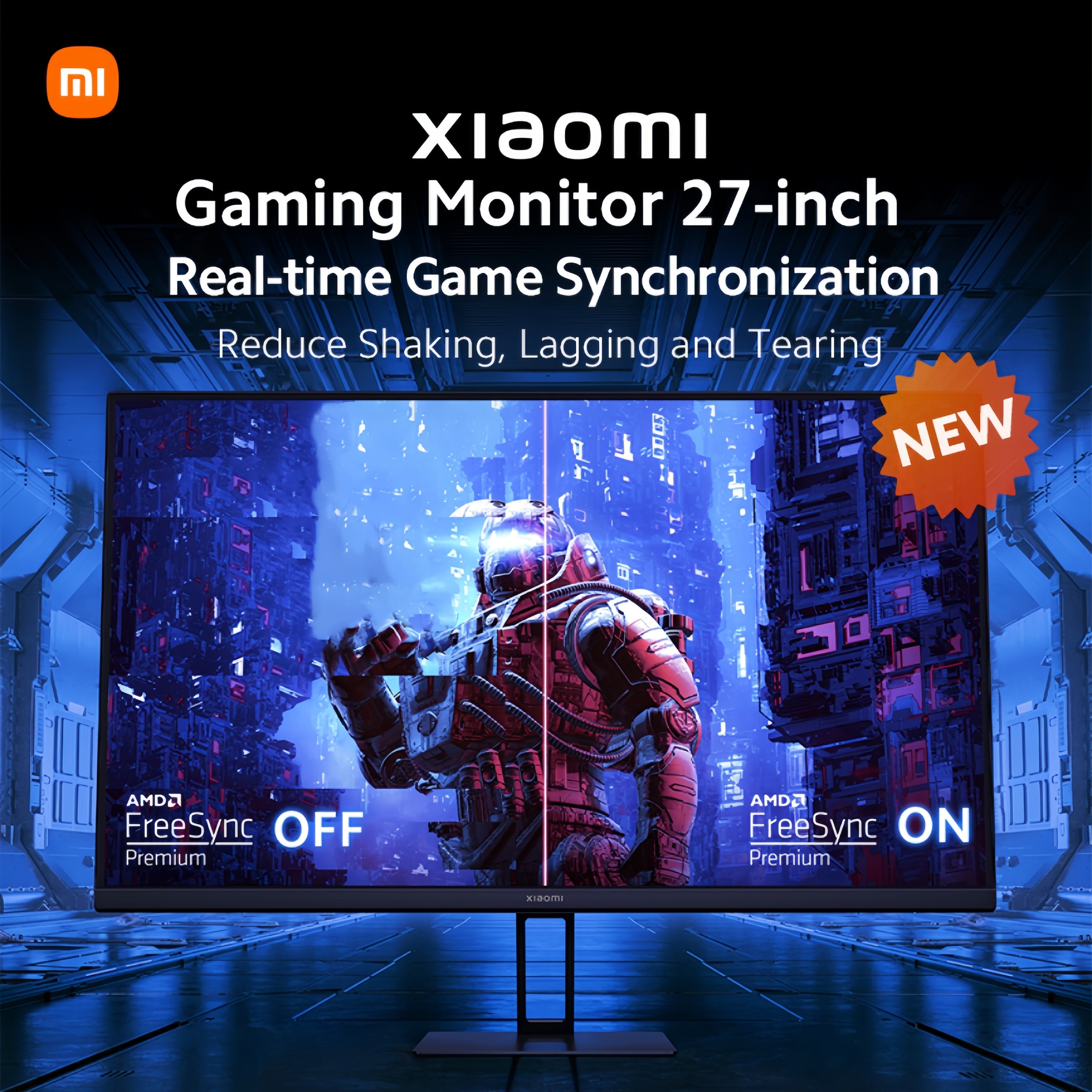 [Gaming Monitor] Xiaomi 27-inch Gaming Monitor | 165Hz 1ms GTG 1920*1080 Fast IPS HDR10 FreeSync Premium E<2 Professional Calibration 99% sRGB 178° Wide Angle Tilt Adjustment TUV Low Blue Light