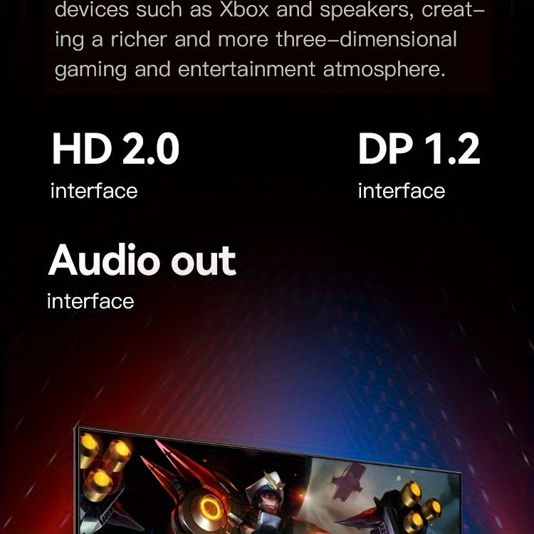 HKC VG255KM 24.5" Gaming Monitor - 240Hz, 1MS Response, High Color Gamut, HD Desktop Display with Tilt Adjustment