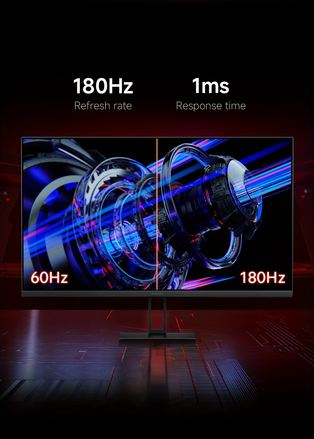 Xiaomi 2K Gaming Monitor G27Qi, 2560*1440, 2k Fast LCD, 1ms Response FreeSync, 180Hz Refresh Rate, 100% SRGB 95% DCI-P3, Low Blue Light Monitor