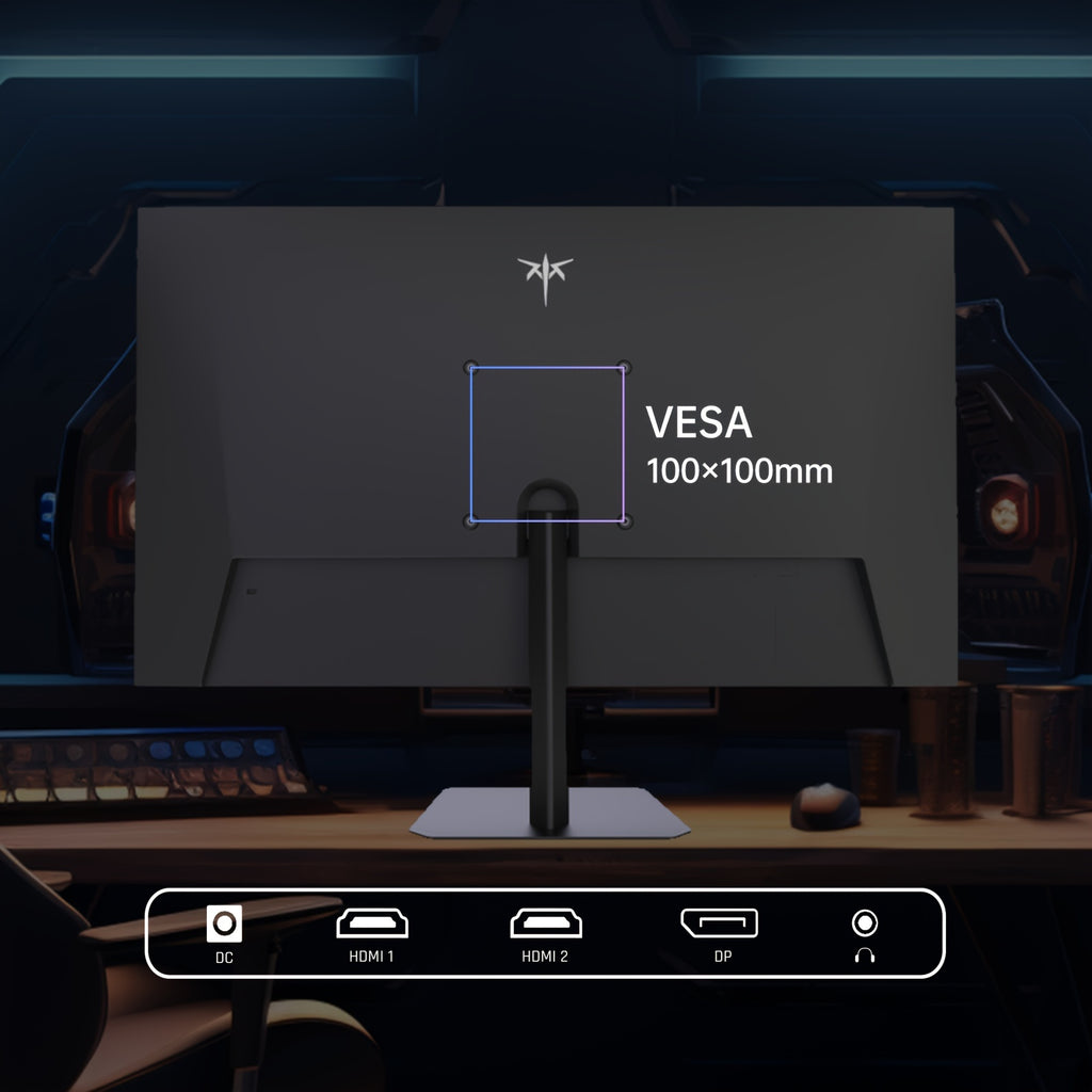 24.5'' KTC Gaming Monitor - 180Hz Fast IPS 1080P, 1Ms Response Time, 128%sRGB HDR10, Freesync, X2/DP1, VESA Mount, Tilt Adjustable, Xbox PS5 Switch Cable Included