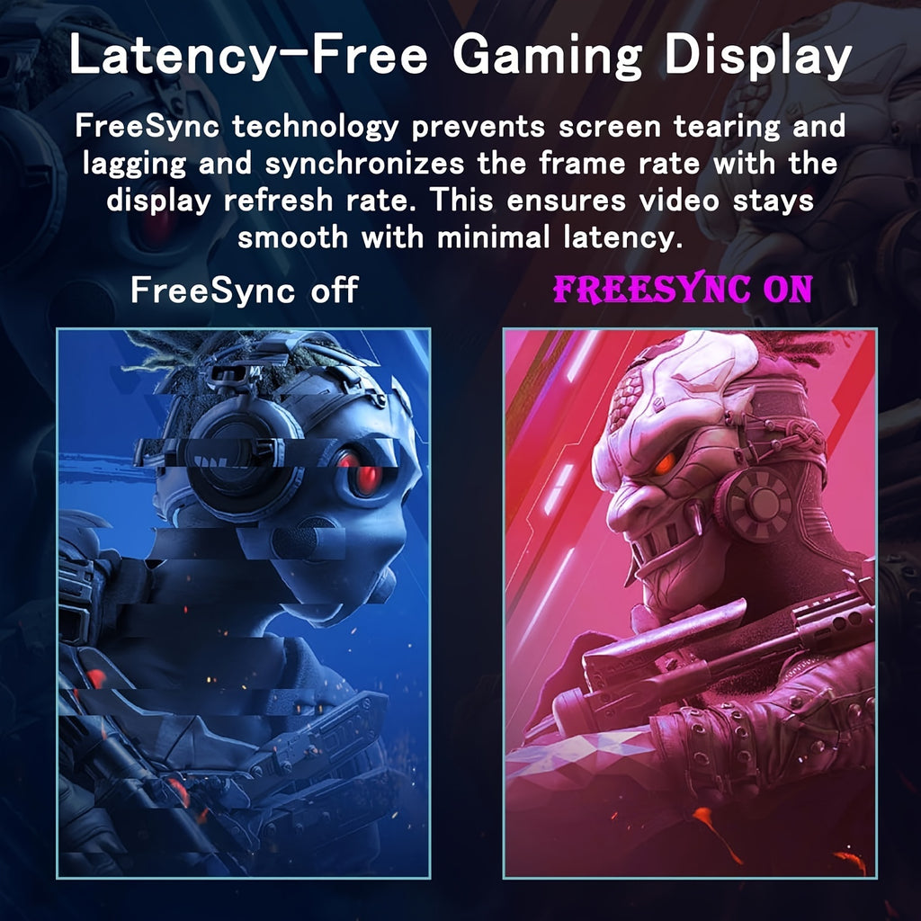 24 Inch FHD 1080P IPS Gaming Monitor Plus - Fast 165Hz Refresh Rate, 1ms Response Time, FreeSync Technology, 100% sRGB Color Gamut, HDR Support, HDMI and DP Connectivity, Built-in Speaker, Tilt Adjustable, VESA Mountable - Id