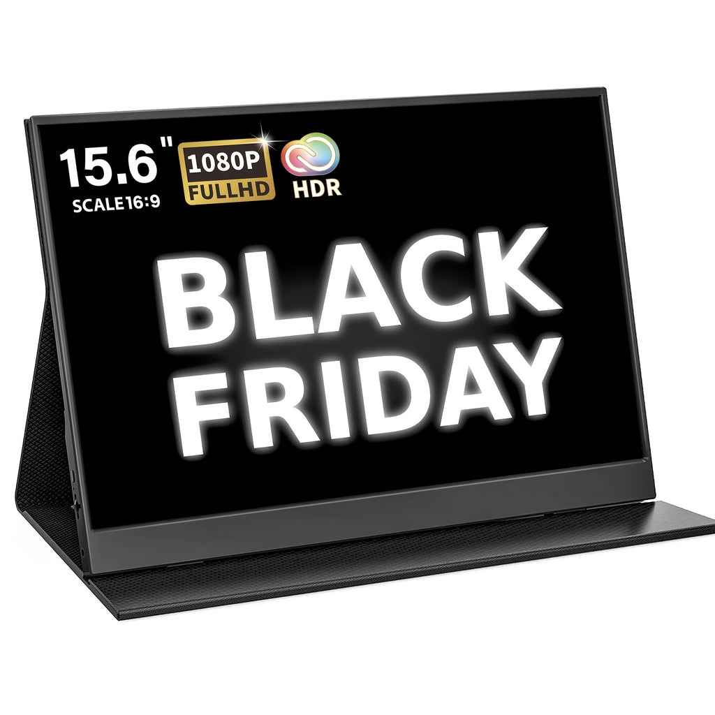 15.6" IPS Portable Gaming Monitor - 1080P, 100% SRGB, USB-C, HDTV, Compatible with PC, Mac, PS4/5, Xbox, for Nintendo for Switch, Mini HDTV, Computer Monitor, Best for Christmas
