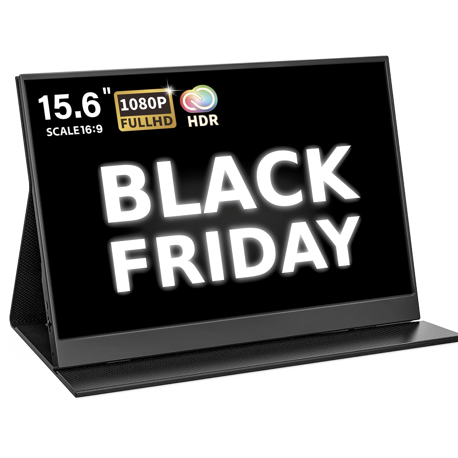 15.6" IPS Portable Gaming Monitor - 1080P, 100% SRGB, USB-C, HDTV, Compatible with PC, Mac, PS4/5, Xbox, for Nintendo for Switch, Mini HDTV, Computer Monitor, Best for Christmas