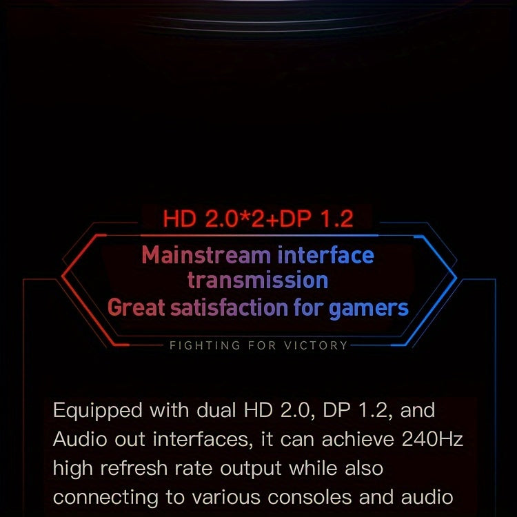 HKC VG255KM 24.5" Gaming Monitor - 240Hz, 1MS Response, High Color Gamut, HD Desktop Display with Tilt Adjustment