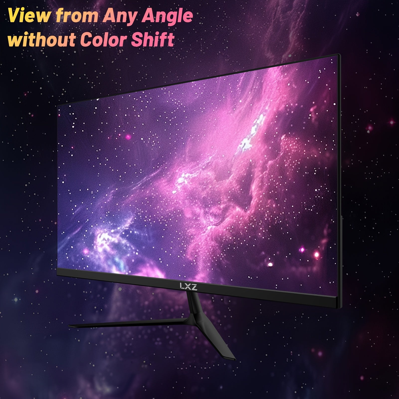 LXZ 24.5" Gaming Monitor - 200Hz FHD 1080P, Frameless Design with Built-in Speaker, Wall Mount Compatible - Perfect Christmas or Birthday Gift for Gamers, Gaming Room Decor, Boys Girls, Computer Monitor