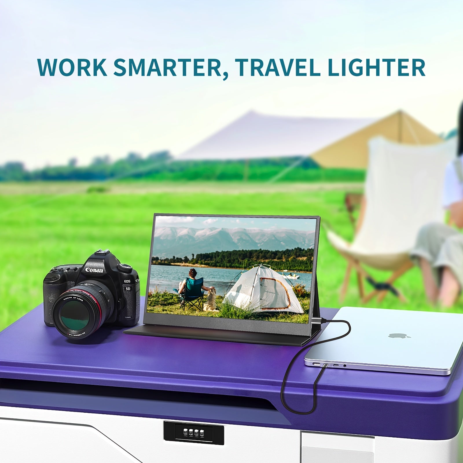 2024 New HDRinch Portable Monitor Laptop, 15.6-inch 1080p 100% SRGB USB C Travel External Second Computer Screen HDRinch Portable Monitor Laptop Gaming Monitor