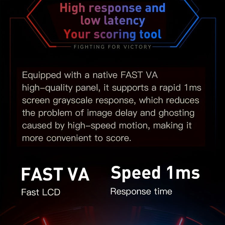 HKC VG255KM 24.5" Gaming Monitor - 240Hz, 1MS Response, High Color Gamut, HD Desktop Display with Tilt Adjustment