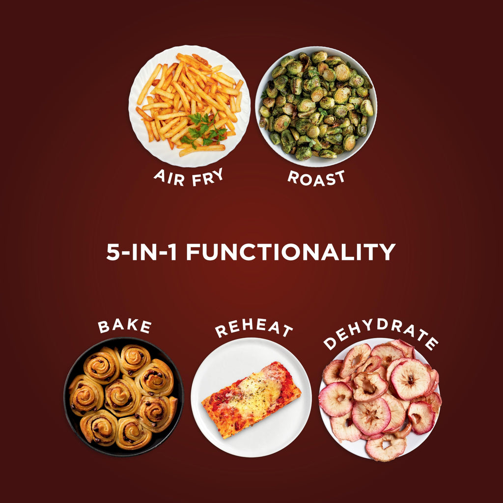 Ninja XL Air Fryer with MaxCrisp | 6.5 QT Capacity | 6-in-1 Max Crisp, Air Fry, Roast, Bake, Reheat & Dehydrate | 450°F Temp | 1750 Watts | Nonstick Basket, Crisper Plate & Recipe Guide | Grey | AF181