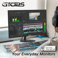 GTQPS 22 Inch Class Thin Full HD (1920 X 1080) Monitor, IPS Panel Screen, FreeSync 75Hz Refresh Rate 99% SRGB LCD Gaming Monitor, FHD Computer Office Monitor, VESA, HDTV X1, VGA X1, Low Blue-light Mode, Adaptive Sync, Eye Car