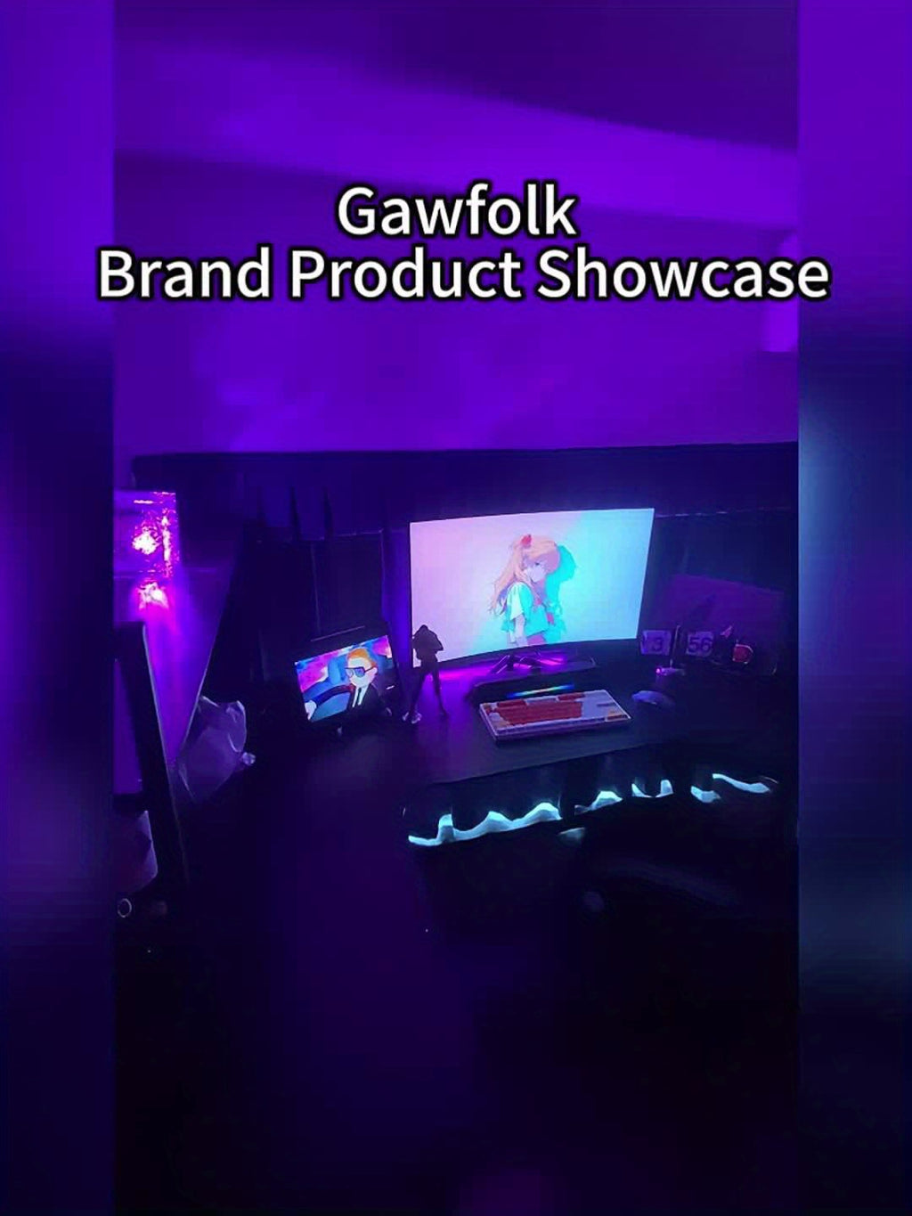 Gawfolk 32-inch 180/240Hz Gaming Monitor, Full HD 1K/2K 1920*1080/2560*1440 Resolution Frameless 1800R Curved Computer Screen with FreeSync And EyeCare Technology, Speakerless VESA Support