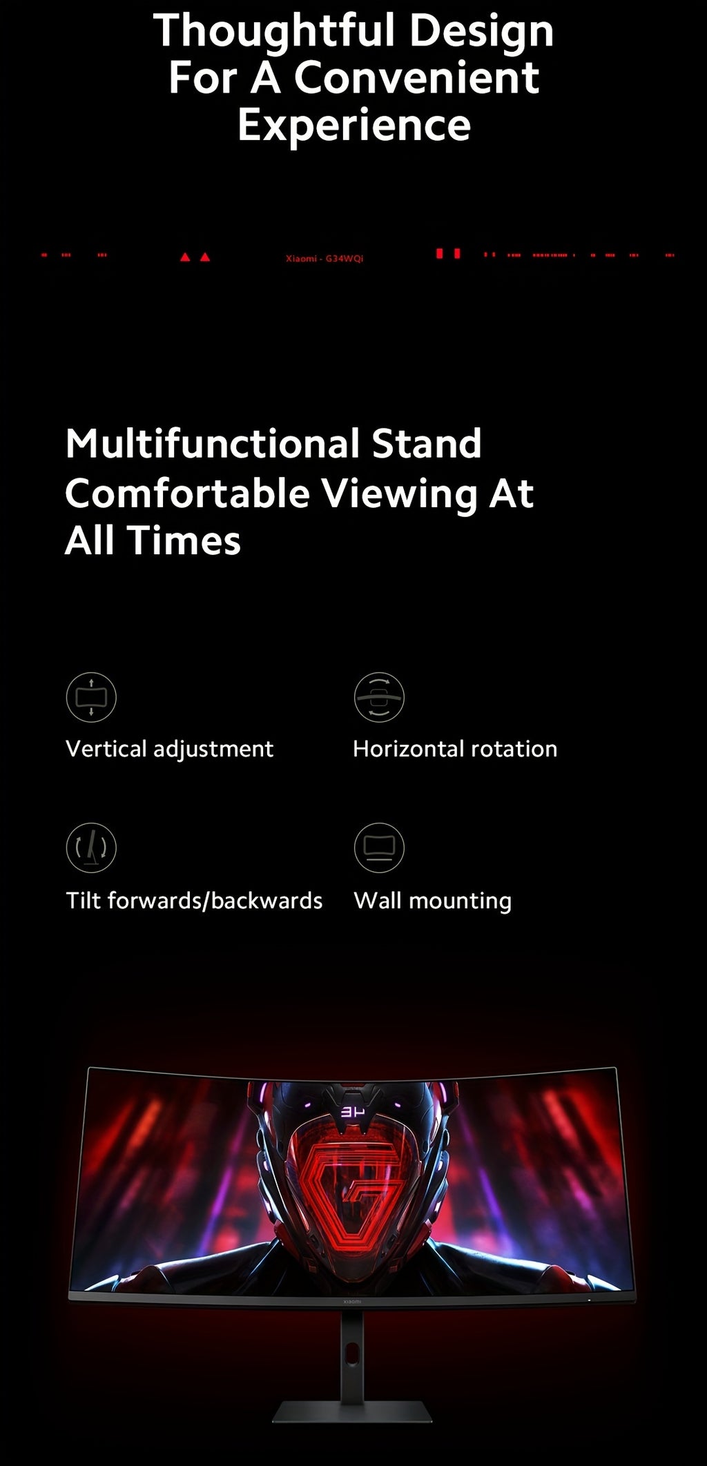 Mi 34 Inch Gaming Monitor G34WQi