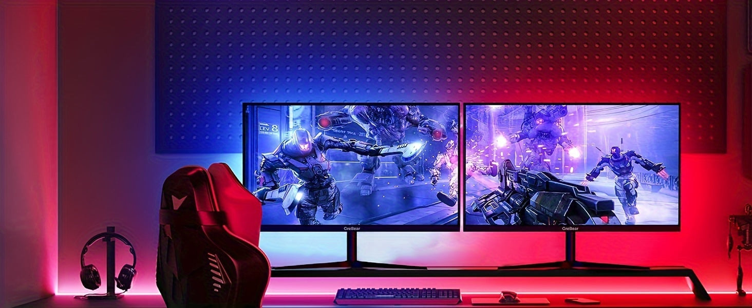 165/144Hz Gaming Monitor 24 Inch - FHD 1080P IPS Screen 1ms (GTG) Home Office Computer Display, FreeSync Technology, 100% sRGB, HDR, HDMI, DP, Built-in Speaker, Tilt Adjustable, 100×100 mm VESA