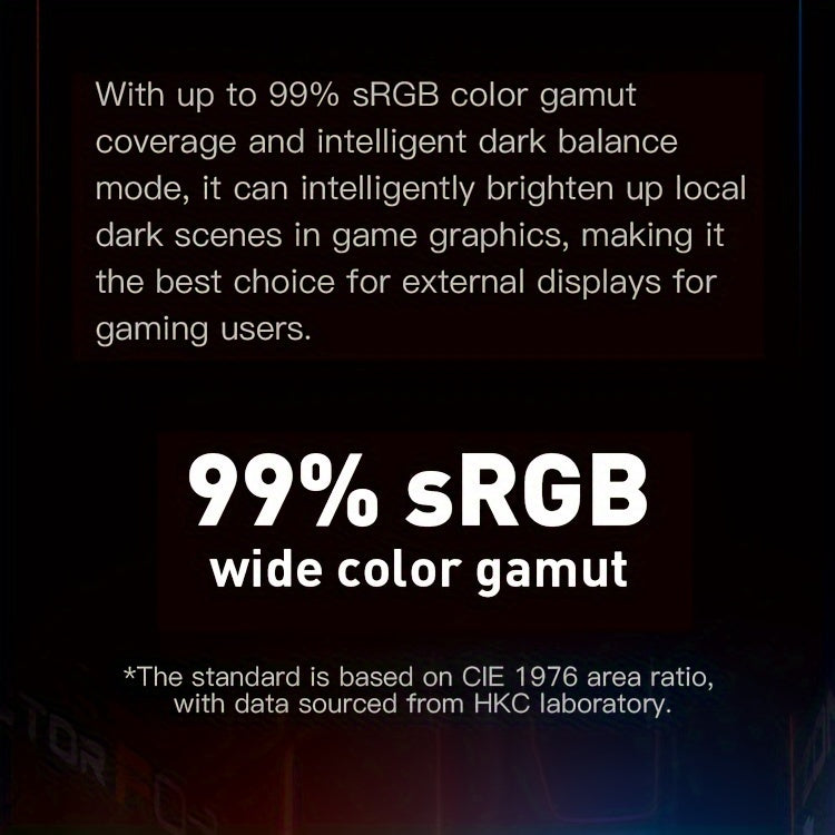 HKC VG255KM 24.5" Gaming Monitor - 240Hz, 1MS Response, High Color Gamut, HD Desktop Display with Tilt Adjustment