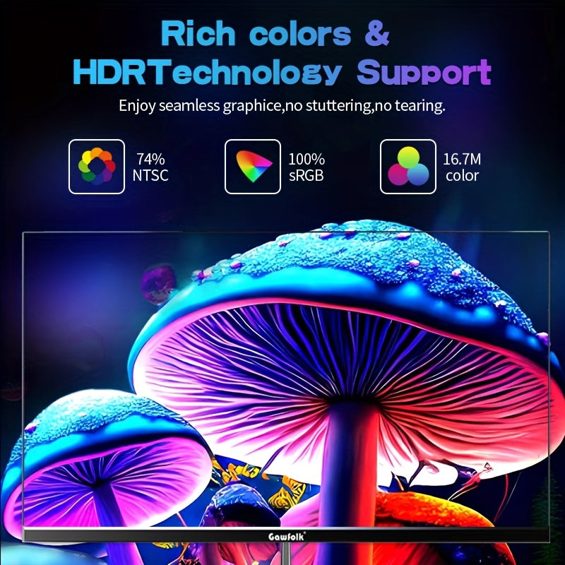 24.5 Inch Gaming Monitor, 144hz/180hz PC Monitor FHD 1080P Frameless Computer Monitors, VA, SRGB 100%, DisplayPort, HDTV, Eye Care, Wall Mount Compatible