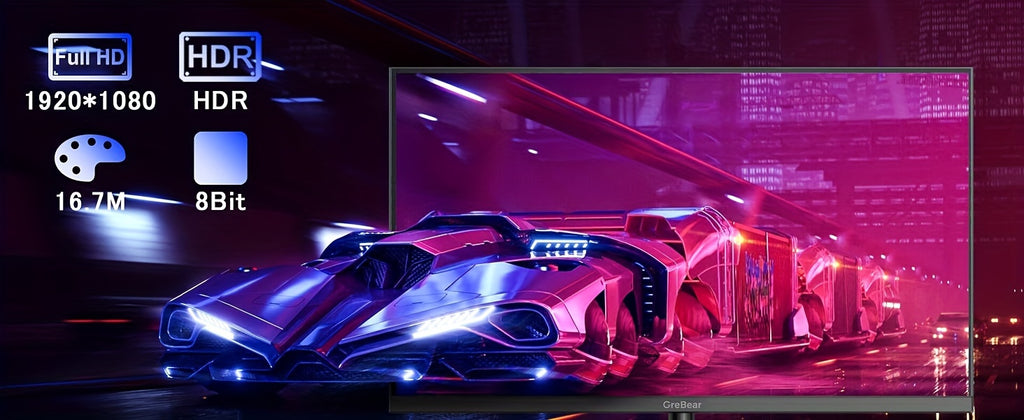 165/144Hz Gaming Monitor 24 Inch - FHD 1080P IPS Screen 1ms (GTG) Home Office Computer Display, FreeSync Technology, 100% sRGB, HDR, HDMI, DP, Built-in Speaker, Tilt Adjustable, 100×100 mm VESA