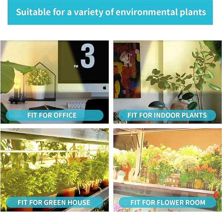 LED Grow Light Strips for Indoor Plants Full Spectrum，Plant Light Bar with3/9/12H Timer,10Dimmable Levels for Seedling Succulent