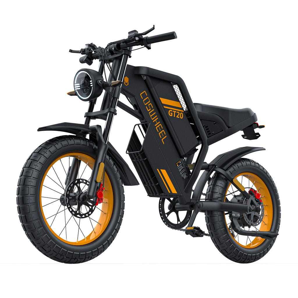 Coswheel Electric bike for Adult 2000W 60V Off-Road Motorcycle Mountain Bikes 20Inch Electric bike Fatbike Motorcycles ebike