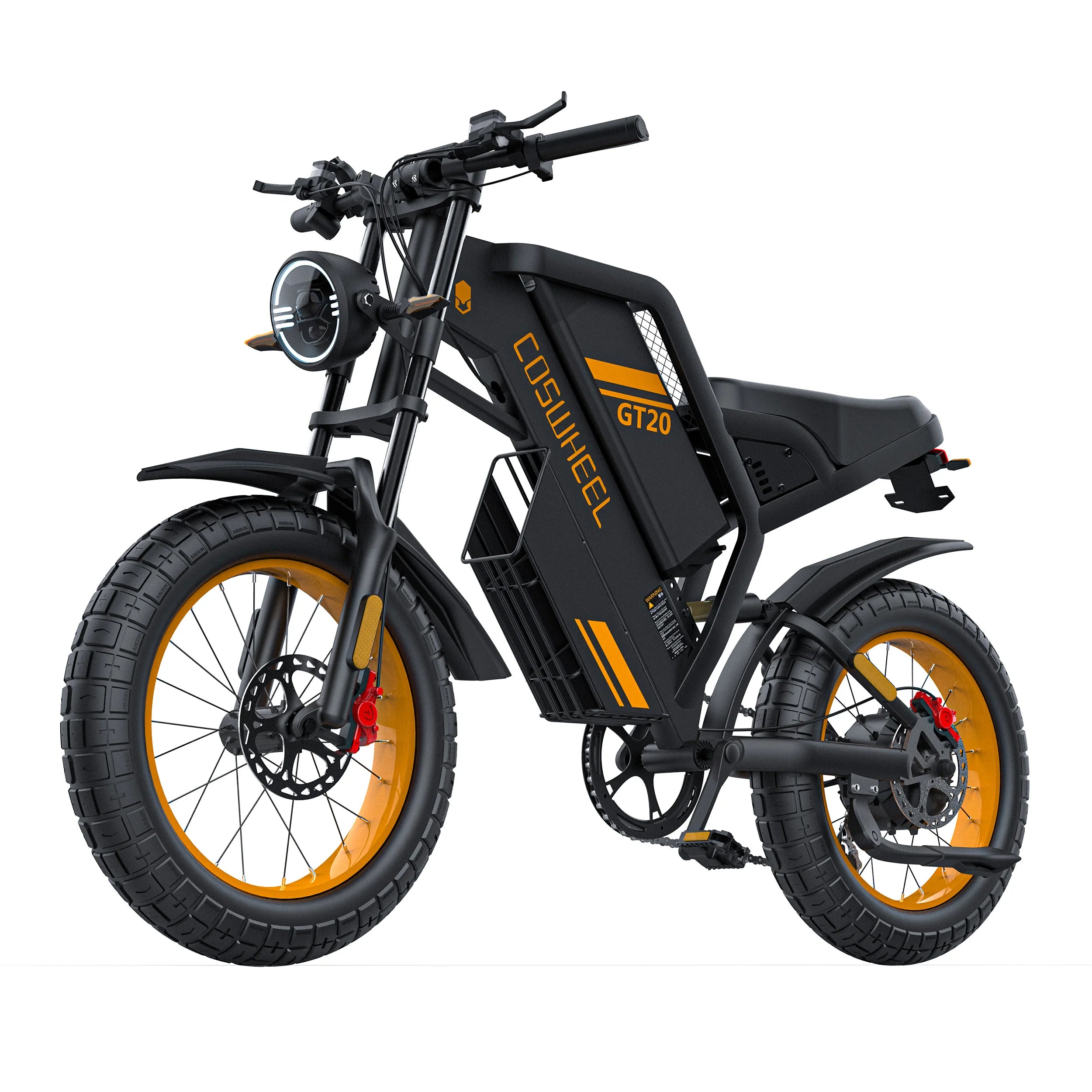 Coswheel Electric bike for Adult 2000W 60V Off-Road Motorcycle Mountain Bikes 20Inch Electric bike Fatbike Motorcycles ebike