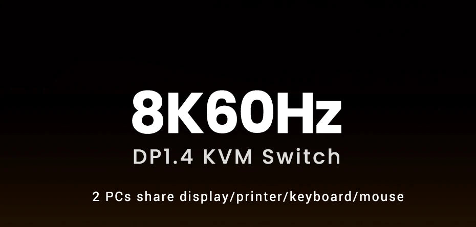 UGREEN DisplayPort 1.4 Switch 8K 60Hz DP Switch 2 PCs Sharing Monitor Keyboard Mouse Printer for Office Gaming