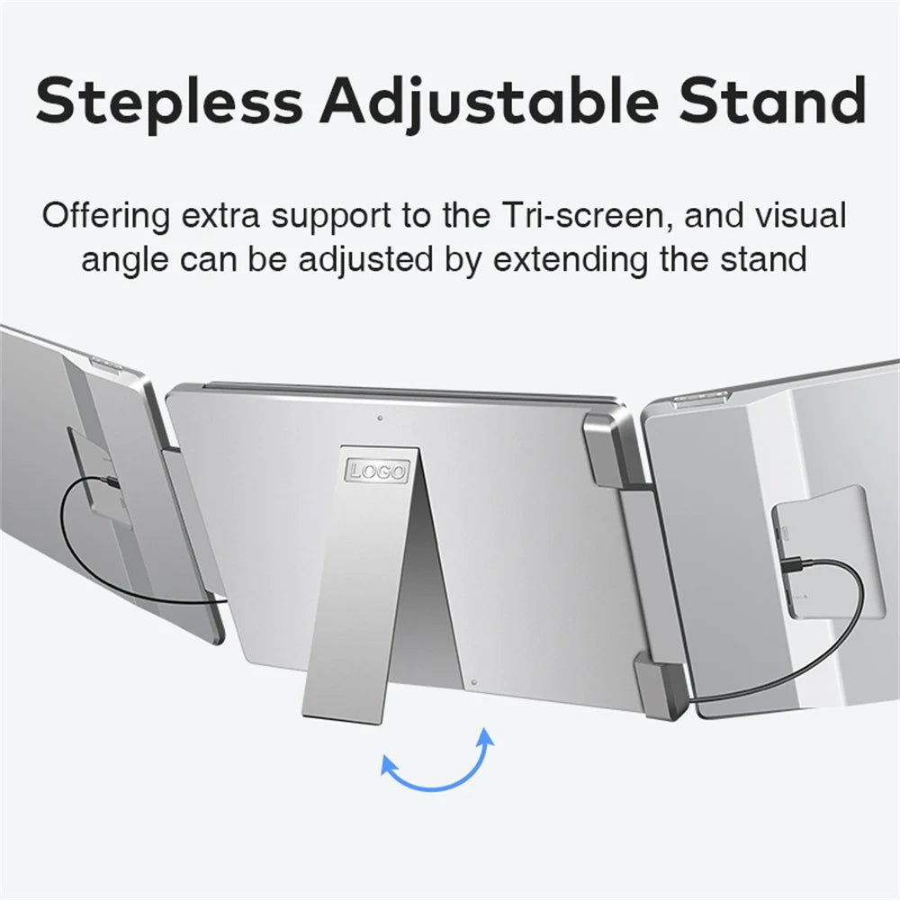 16" FHD IPS Gaming Series Portable LCD Backlit Monitor High-Definition Dual Triple Screen Extender for Productivity Visture