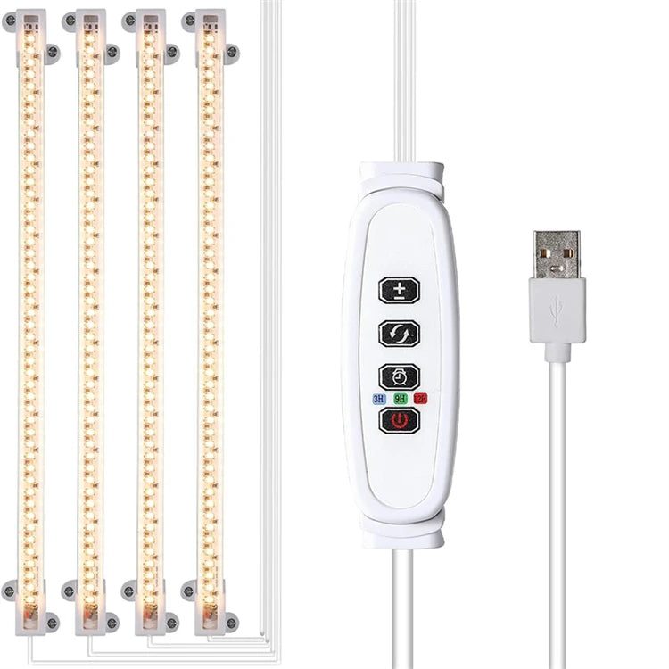 LED Grow Light Strips for Indoor Plants Full Spectrum，Plant Light Bar with3/9/12H Timer,10Dimmable Levels for Seedling Succulent