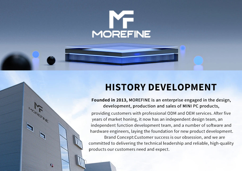 MOREFINE Mini Pc Gamer CPU Ryzen 9 8945HS AMD R7 8845HS R7-8745HS R5-8645HS 2.5G LAN Windows11PRO Desktop Computador Gaming PC