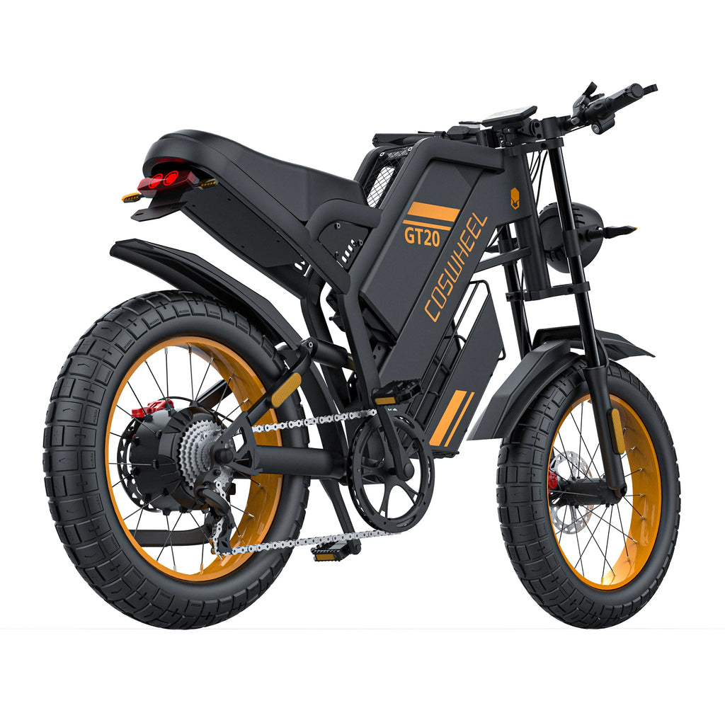 Coswheel Electric bike for Adult 2000W 60V Off-Road Motorcycle Mountain Bikes 20Inch Electric bike Fatbike Motorcycles ebike