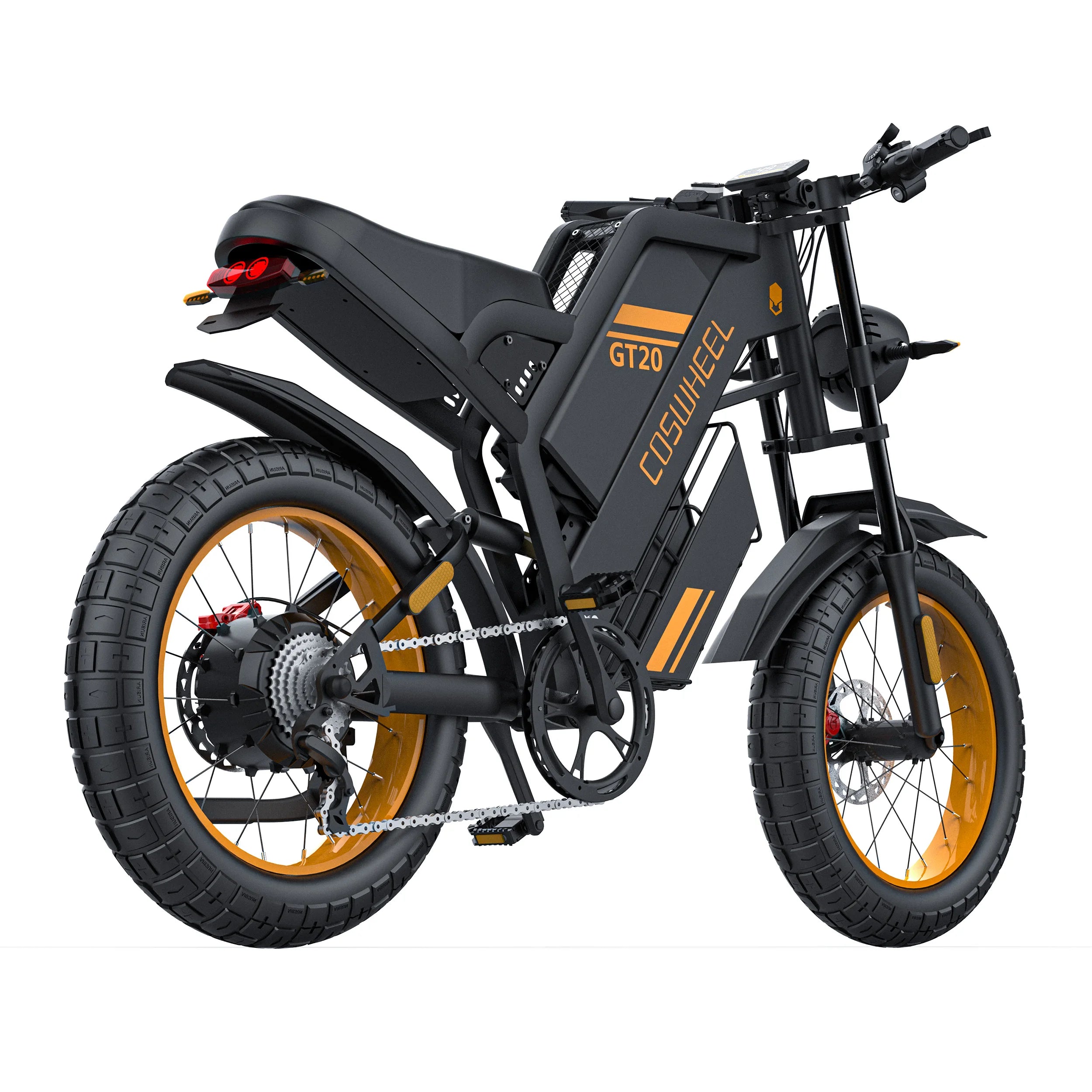 Coswheel Electric bike for Adult 2000W 60V Off-Road Motorcycle Mountain Bikes 20Inch Electric bike Fatbike Motorcycles ebike