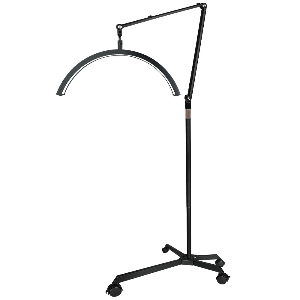 20inch Half Moon Light 36W 3200K-5600K Eyelash LED Floor Light Adjust Angle Eyelash Extension Lamp for Beauty Skincare Eyebrows