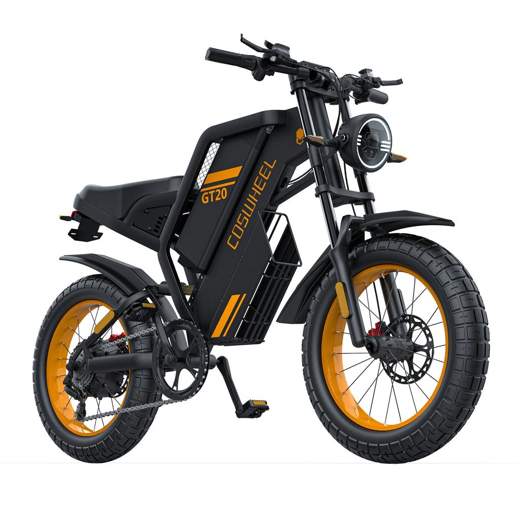 Coswheel Electric bike for Adult 2000W 60V Off-Road Motorcycle Mountain Bikes 20Inch Electric bike Fatbike Motorcycles ebike