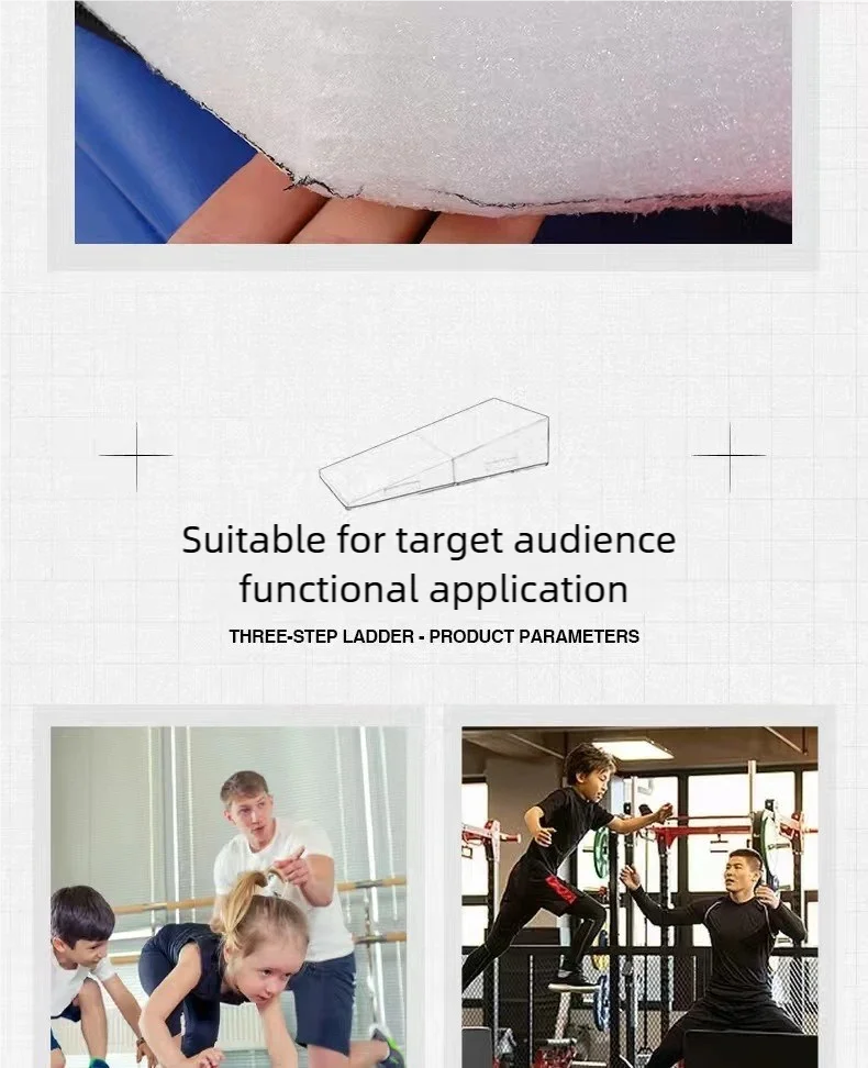 Foldable Gymnastics Training Equipment Gymnastics Wedge Mat for Yoga Sports Skill Training Gym Exercise Cheerleading
