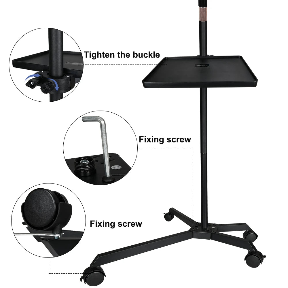 20inch Half Moon Light 36W 3200K-5600K Eyelash LED Floor Light Adjust Angle Eyelash Extension Lamp for Beauty Skincare Eyebrows