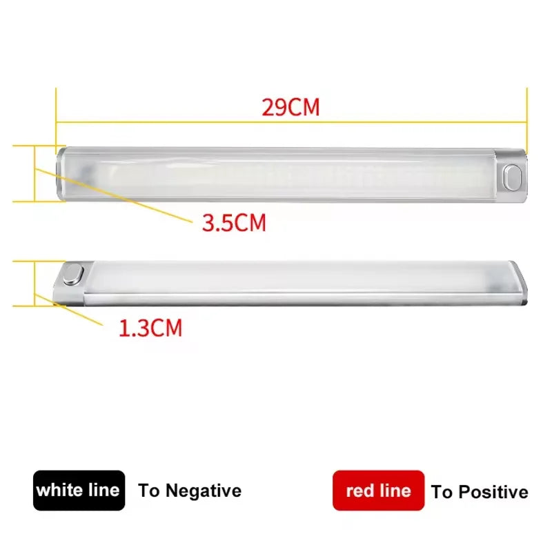 12V-80V LED Interior Light Bar Strips Ultra-Bright 120LEDs Car Reading Lights For Trailers Trucks Boats RVs Durable Work Light