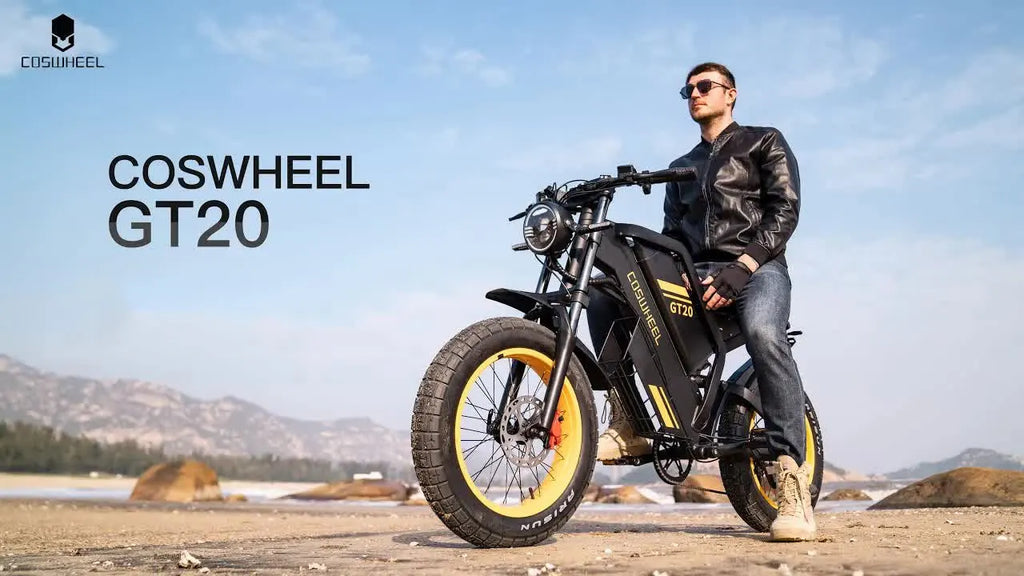 Coswheel Electric bike for Adult 2000W 60V Off-Road Motorcycle Mountain Bikes 20Inch Electric bike Fatbike Motorcycles ebike
