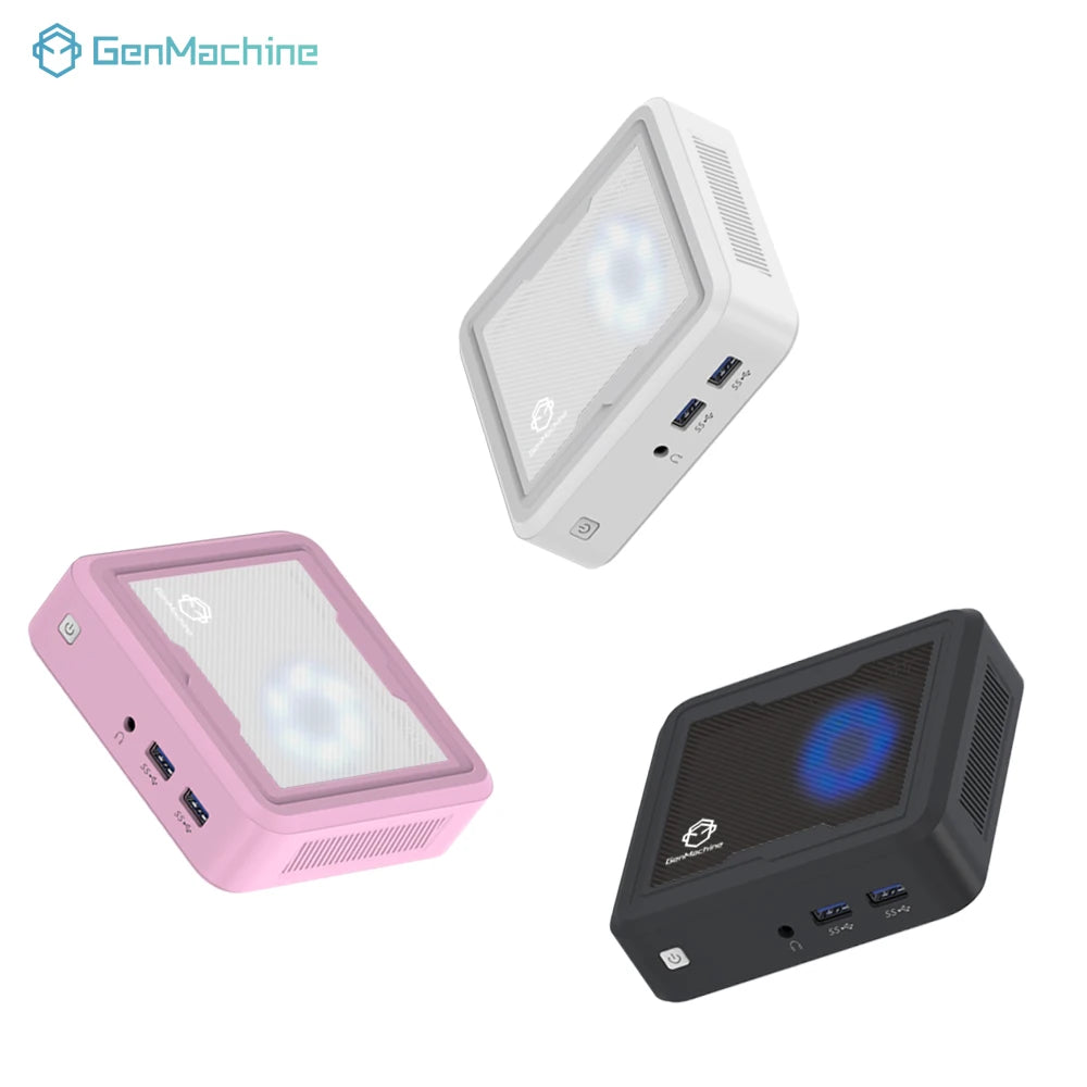 Gemachine Light New AMD Mini PC Ryzen7 2700U 2.2GHz-3.8GHz Desktop DDR4 32GB 1TB Computer Win11 M.2 2280 NVMe WIFI 5 Gamer PC