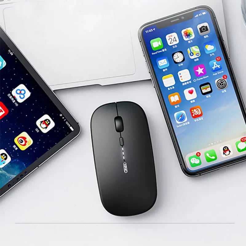 Wireless Mouse Rechargeable Silent Power Display Adjustable DPI Smart Stay Ergonomic Computer Mause For Laptop PC Macbook Office