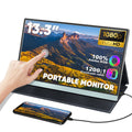SIBOLAN 13.3 Inch Portable Touchscreen PC Monitor 1080P Gaming Display Dual Type-c USB Interface Compatible PS5 10 New Product