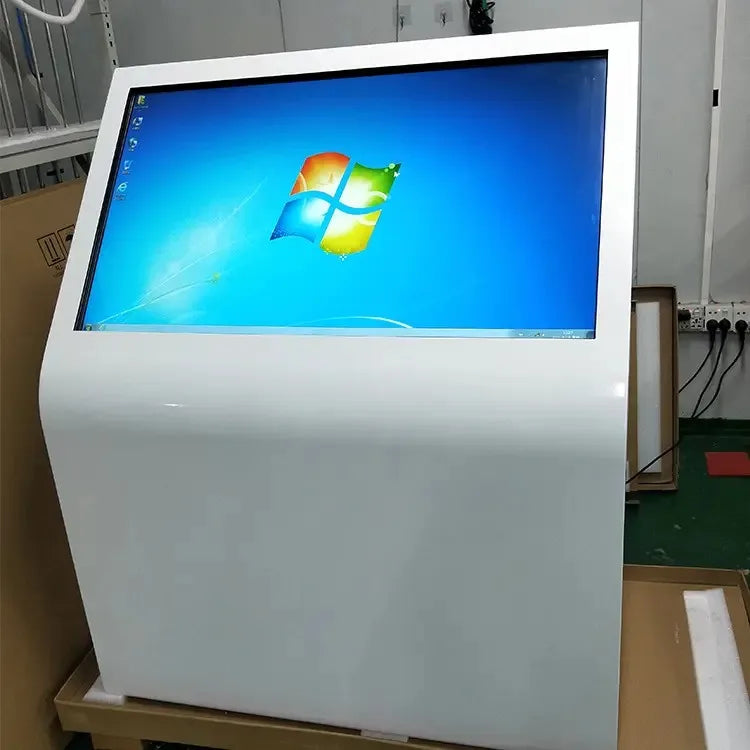 Factory Price 32 55 Inch Touch Screen All-in-One PC Kiosk New Interactive Floor Standing LCD Panel Serial Digital Information