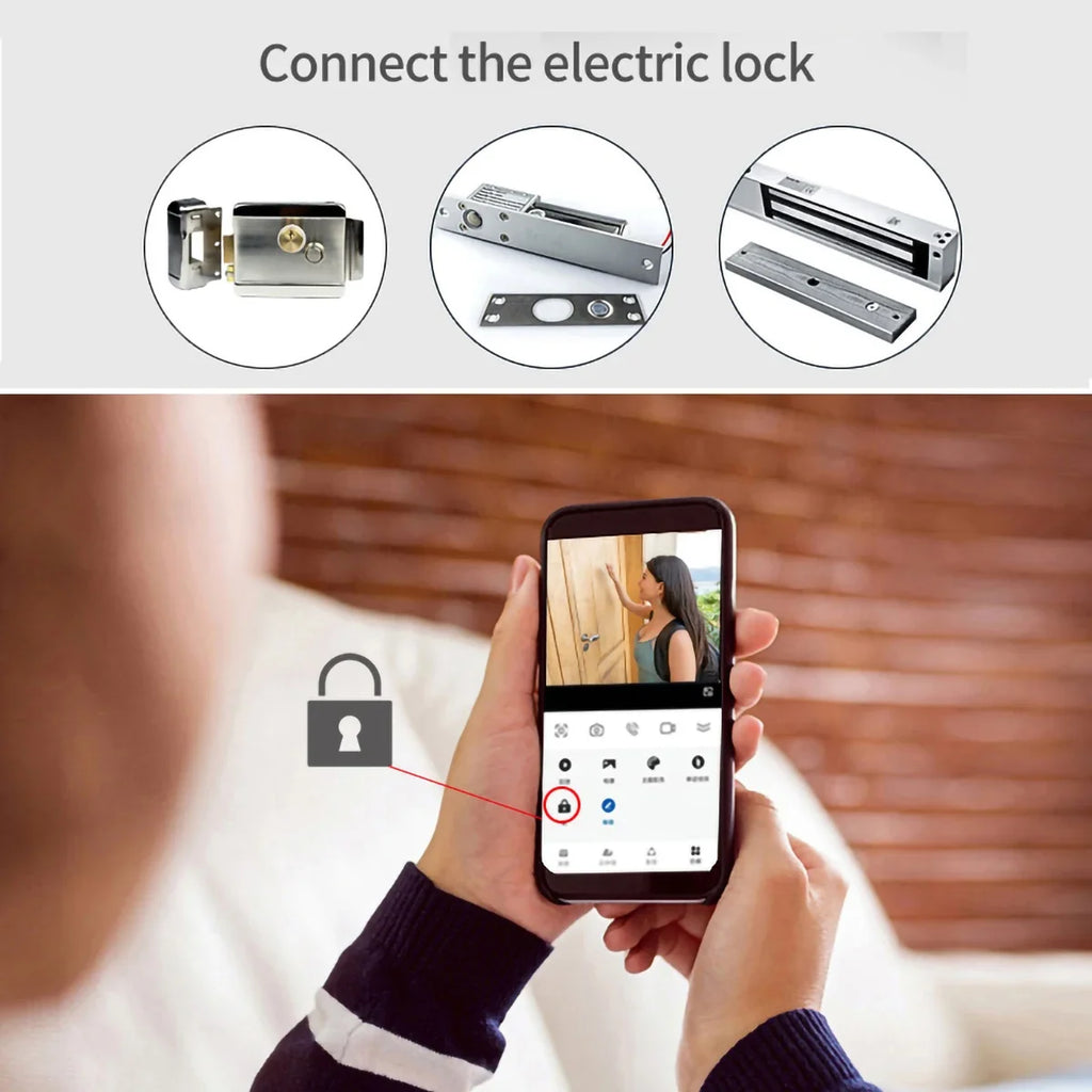 Visual Video Doorbell 2.4G WiFi Tuya Smart Home Outdoor Wireless Intelligent Intercom Night Vision Camera Waterproof Ring Bell