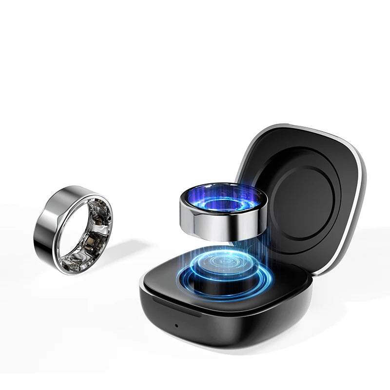 Hot Sell Connect Health Smart Ring With Blood Pressure Ecg Heart Rate Fitness Sleep tracker Monitor for Men Android Phone 2301A4