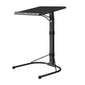 Mobile Computer Table Ergonomic Black Adjustable Desk for Home Folding Stand for Laptop Bedroom Liftable Foldable Furniture