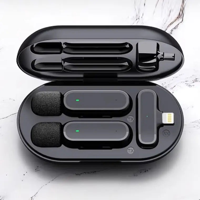 China Factory Wireless Lavalier Microphone Type C Connector for Music Studio Teaching Use Condenser Microphone Noise Cancelling
