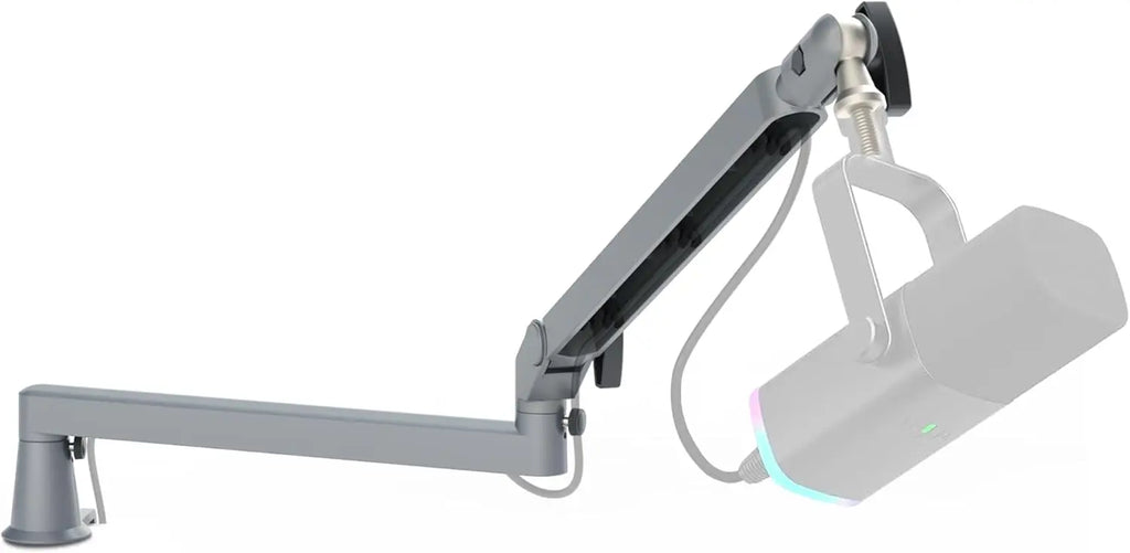 Prizmora AS17  Professional Aluminum Low Profile Heavy Duty Mic Arm Microphone Boom Arm Stand for Podcasting Gaming Streaming